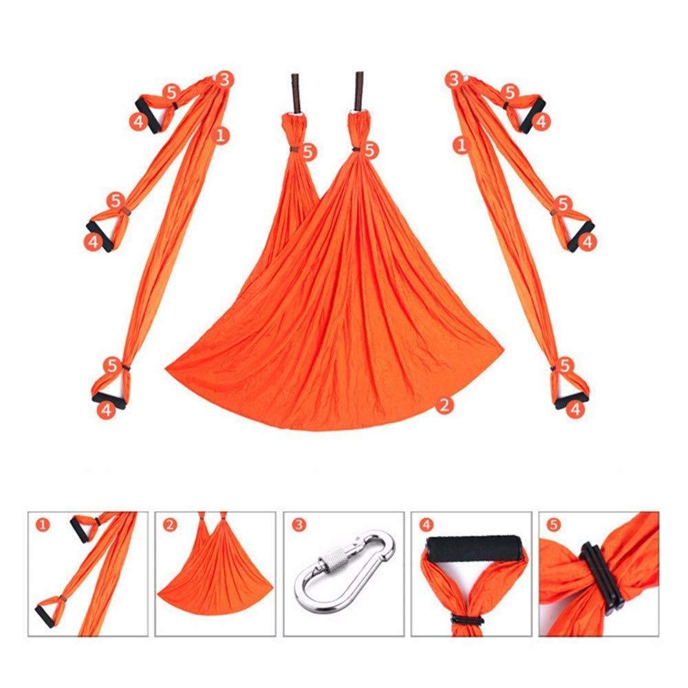 Aerial Yoga Hängematte， Yoga Hängematte Ock Fühlen Sie Sich Weich Inverted Inverted Yoga Stretch Band Dispenser Und Erweiterung Mit 8 Farben Zur Auswahl Geeignet Für Aerial Yoga,Red-250x150cm