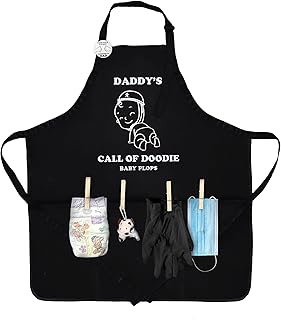 MUNIFICENCE APRON DADDY TO BE GAG GIFT, BABY SHOWER FUNNY ACTIVITY, GENDER REVEAL, NEW DADDY
