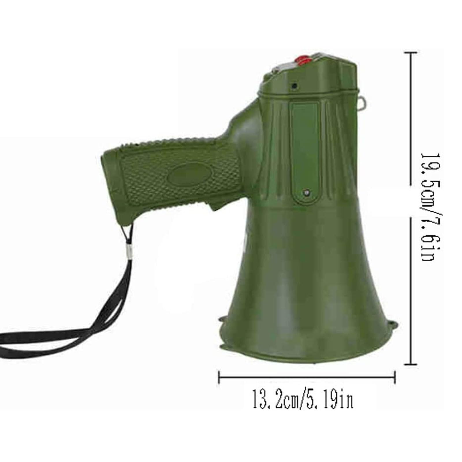 Megáfono Ligero de 10 W con Sirena y grabación de 240 s: Amplificador de Voz Potente para Entrenadores, fútbol, béisbol, preparadores físicos y Eventos Deportivos.