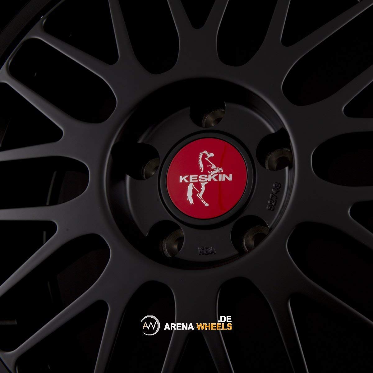KT22 8.5JX19 5/100 ET30 57.1 - Cerchio in lega verniciato nero opaco
