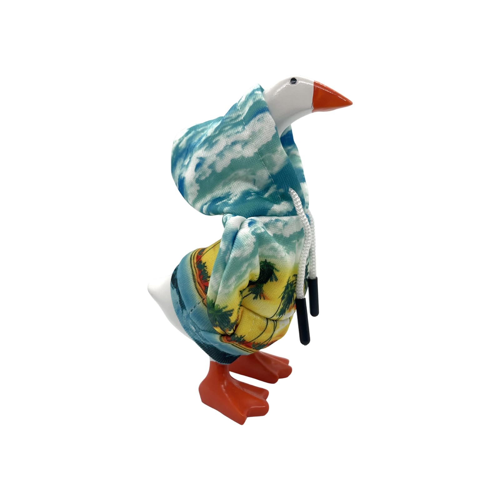 Tsophreniq 7Inch Tiny Geese Statue Outfit Cosplay Garment Hand Washable for Desk Holiday Decoration Easy Wash