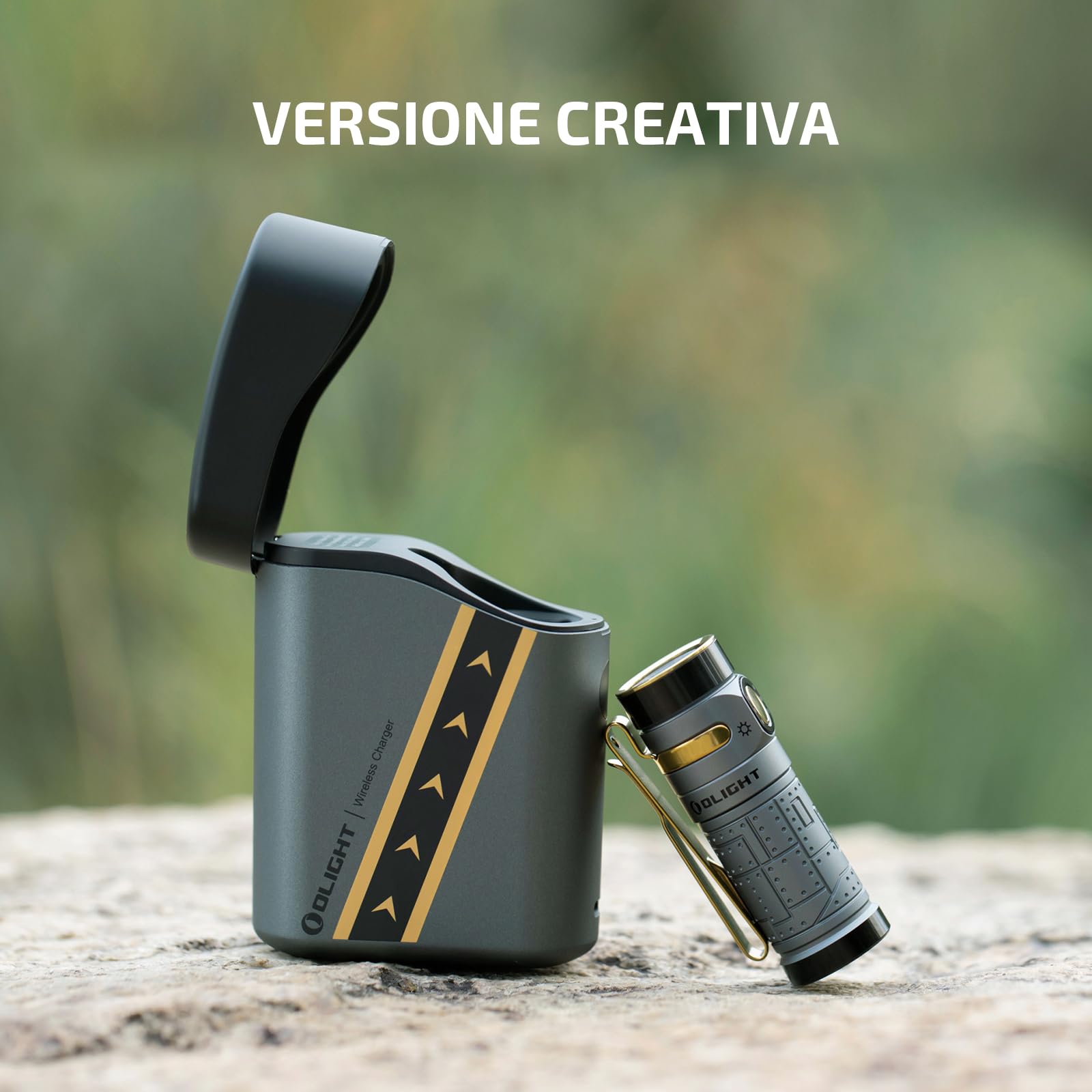 OLIGHT Baton3 pro max 2500lm Potenza Alta, 145m di Alcance, 6 Modalità di Illuminazione Torcia EDC Portatile LED Ricaricabile Adatta per Illuminazione da Campeggio, Escursioni e Uso Domestico(Nero CW)