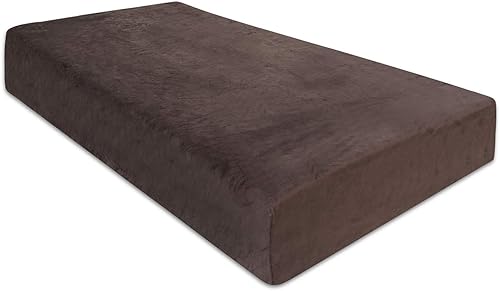 BlueSnail Sábana de terciopelo ajustable súper suave para cuna estándar y colchón infantil (marrón)