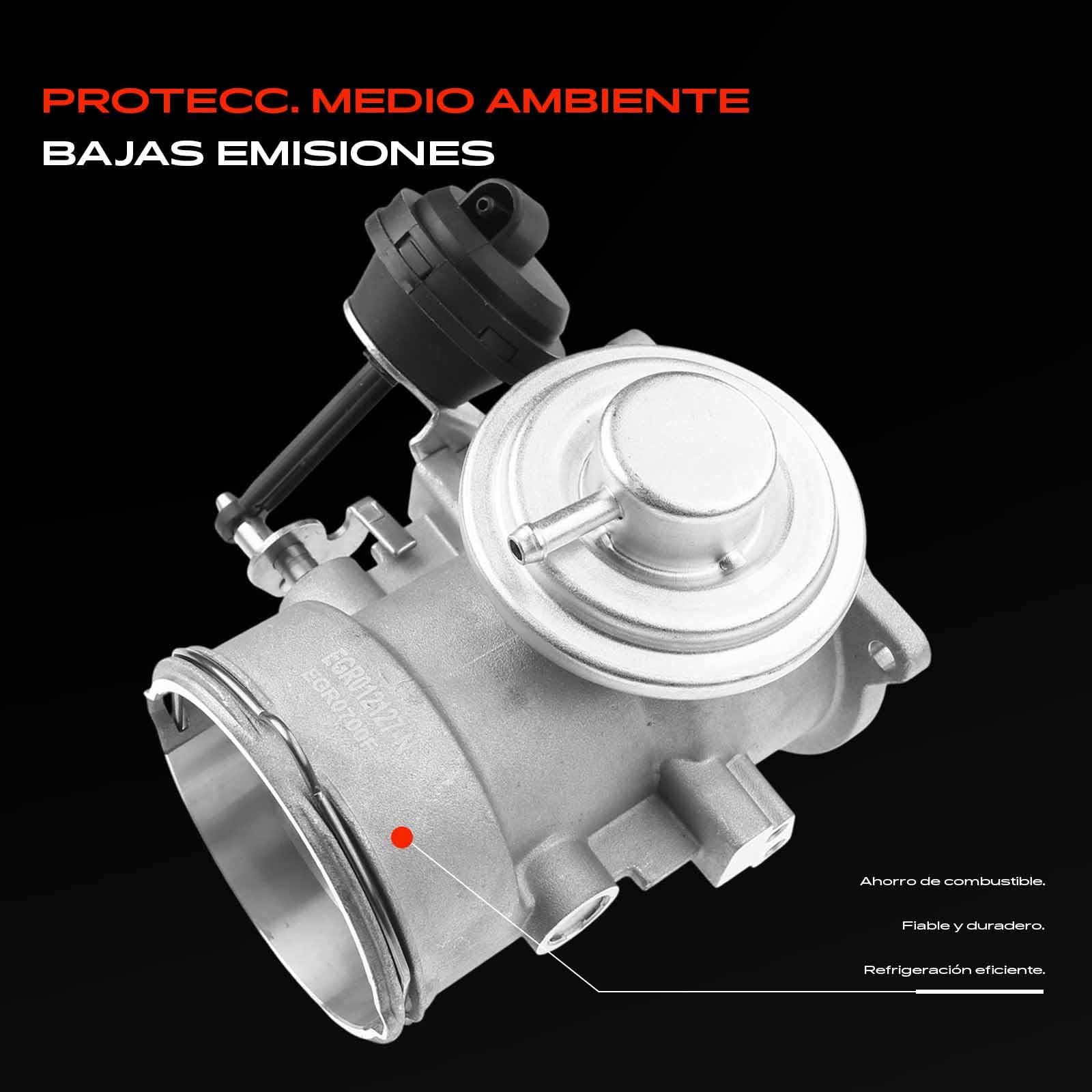Frankberg Válvula EGR de recirculación de gases de escape 070128070F | Compatible con: T.o.u.a.r.e.g 7L6 7L7 7LA