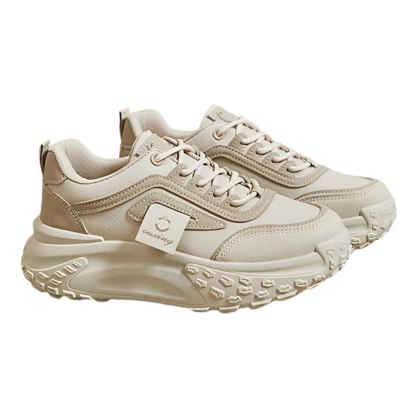 Chunky Sneakers for Women Walking Shoes with 1.8-Inch Thick Sole - Comfortable and Versatile