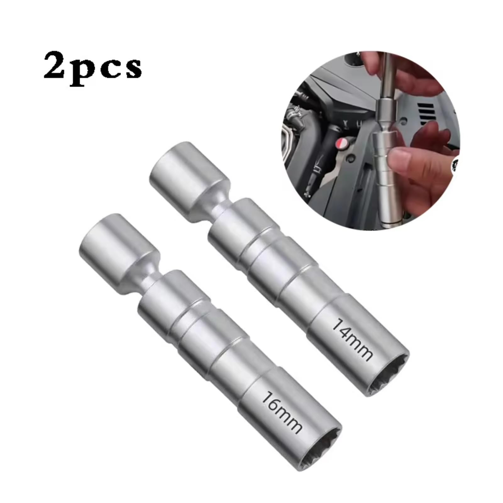 Auto per Candela Manica Chiave A Bussola Angolo Magnetico Sottile per Candele Parete Strumenti di Rimozione Compatibile con BMW Auto Chiavi Le Candele