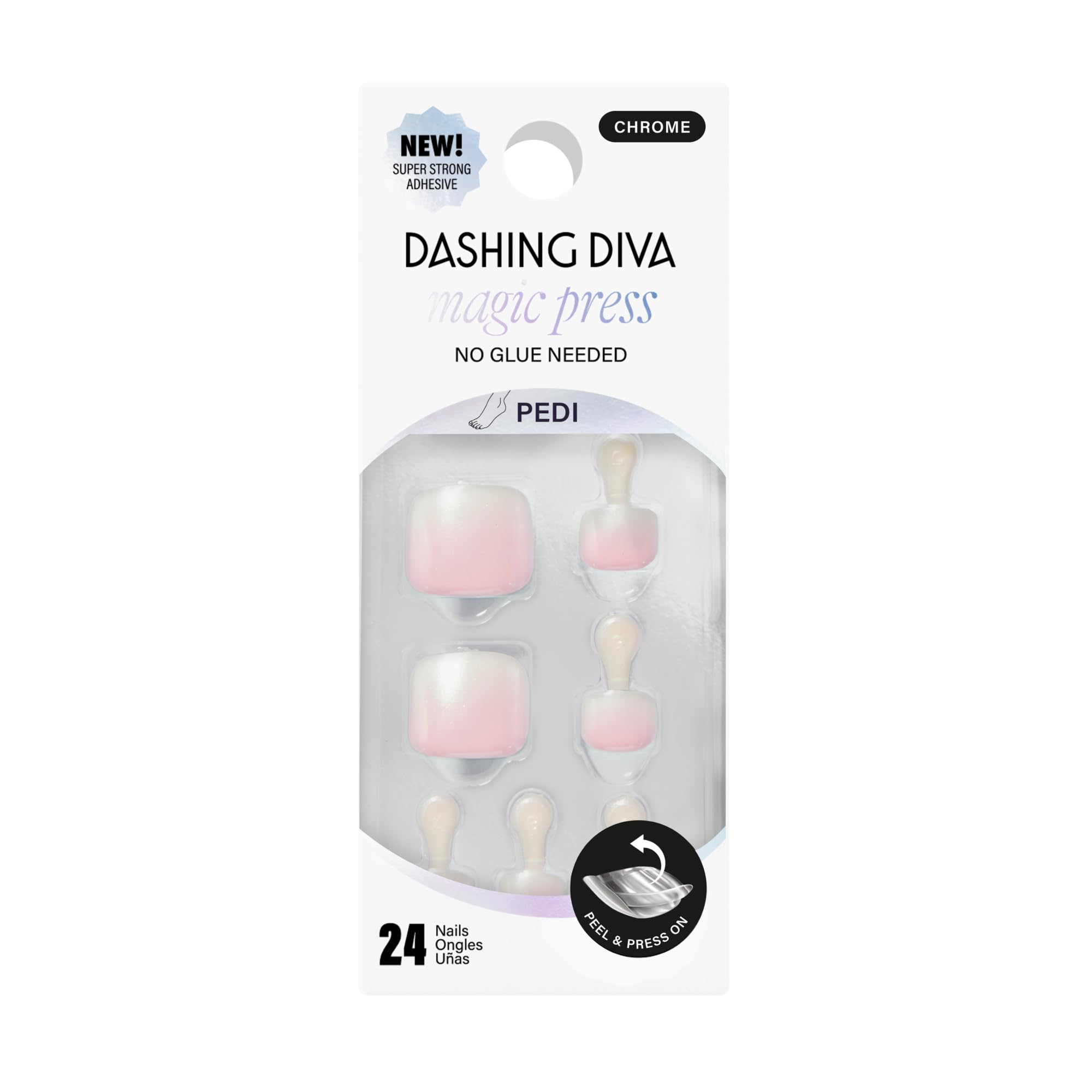 Amazon.com: Dashing Diva Magic Press Pedicure Set - Cupids Bow