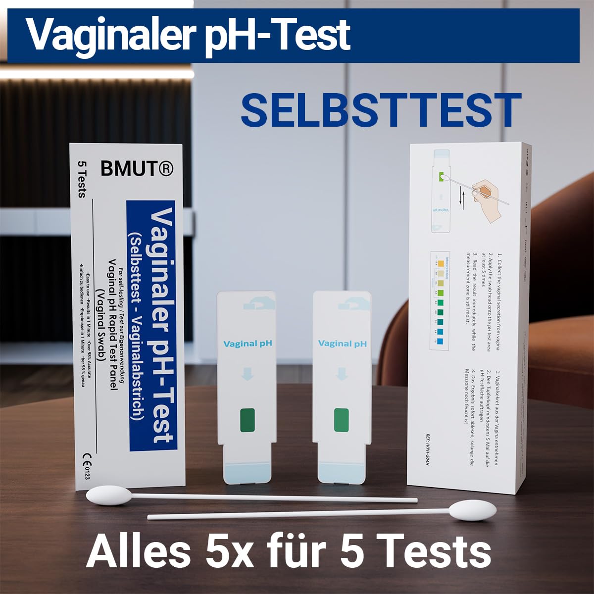 5 x test pH pochwy w domu – test pH z pochwy – szybka ocena – opieka przedporodowa – kontrola środowiska pochwy – bakteryjne zapalenie pochwy – infekcje bakteryjne