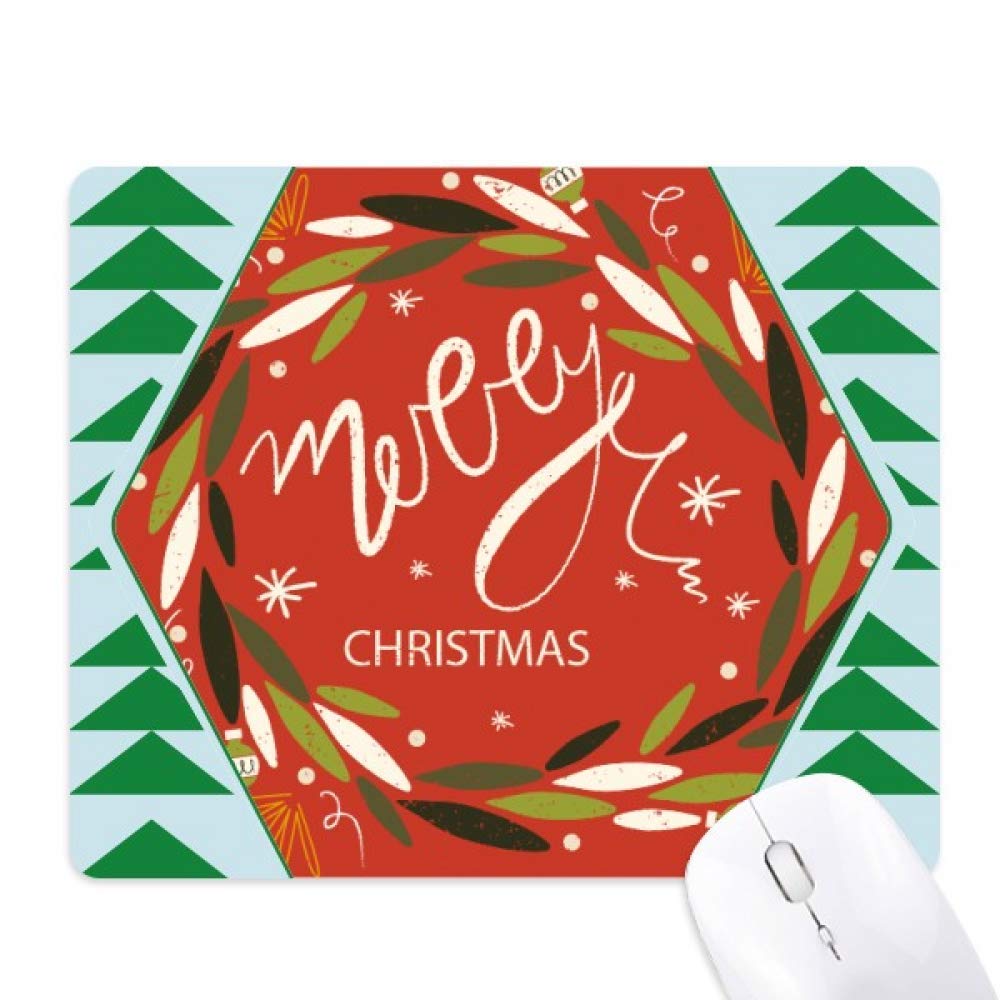 Tapis de souris green pine tree en caoutchouc durable avec motif noël - 6