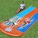 Bestway H20GO Triple Lane Slip and Slide, Inflatable Water Slide for Kids, Summer Garden Outdoor Toy with Built-in Sprinklers and Drench Pool