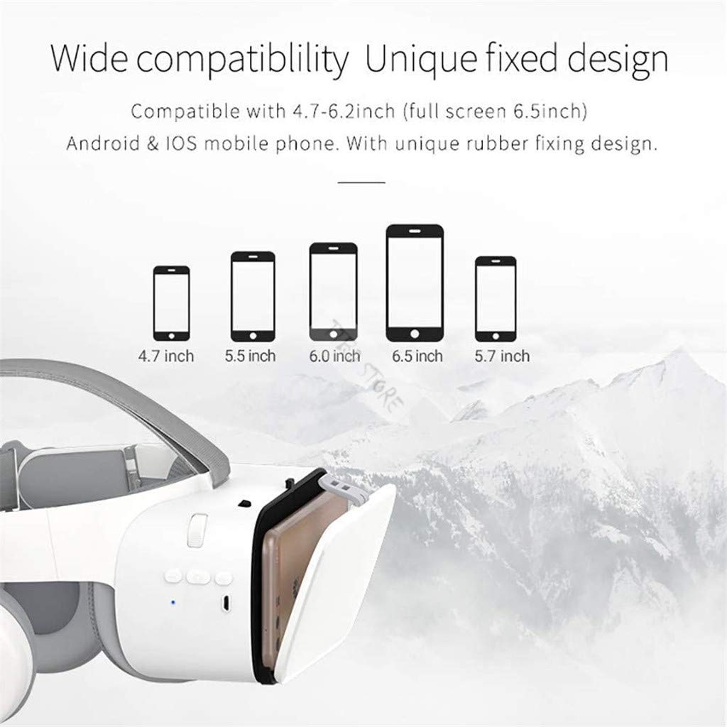 VR Headset con Control Remoto, Gafas De Realidad Virtual 3D VR Gafas para Teléfono Inteligente iOS Android Smartphone