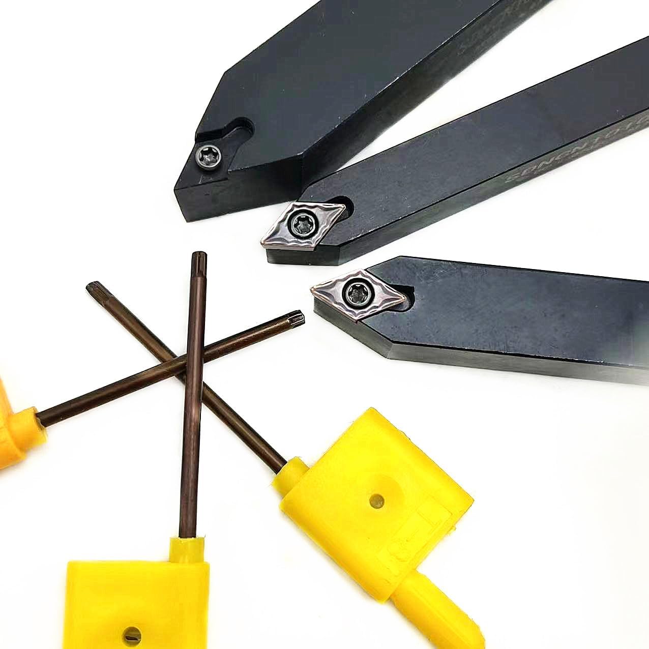 1pcs SDNCN1010H07 SDNCN1212H07 SDNCN1616H07 Indexable Carbide Lathe Turning Tool Holder + 10pcs DCMT070204 Carbide Insert Lathe Cutting Tool(SDNCN1010H07)