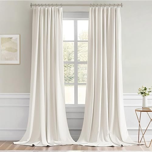 Miniatura 379 de MIULEE Cortinas Opacas de Pestaña Trasera Verde Salvia de 84 Pulgadas de Largo, Juego de 2 Paneles para Sala de Estar y Dormitorio, Privacidad