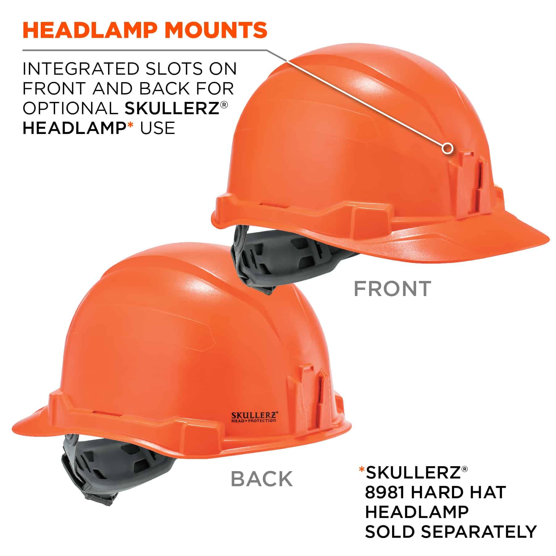 Casco Duro, Estilo Gorra, suspensión de trinquete, Clase E, Ergodyne Skullerz 8970