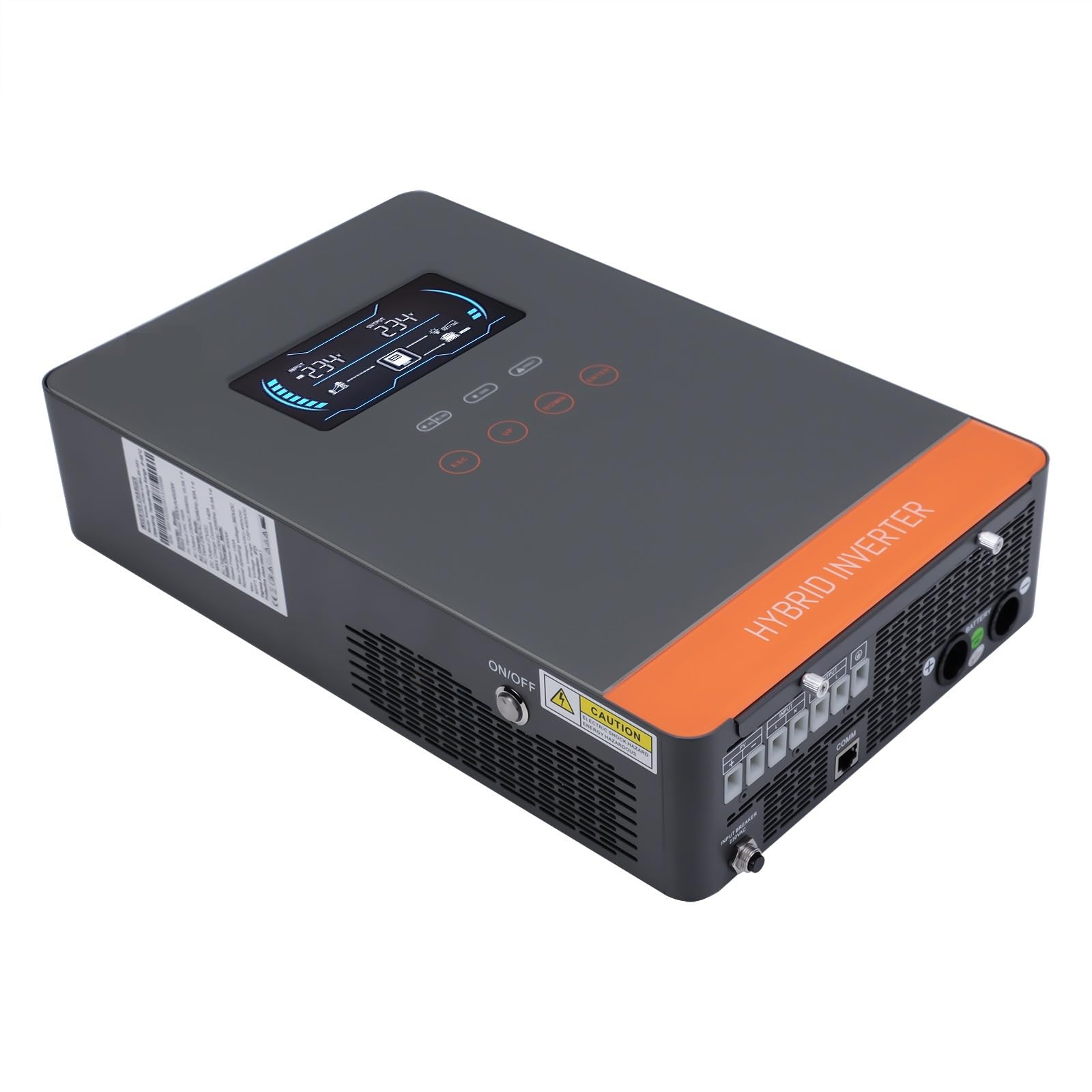 Inwerter Słoneczny Hybrydowy 24V MPPT 150A 80A Konwerter Baterii Czysta Fala Sinusoidalna Panel Fotowoltaiczny Maksymalna Moc 6KW 3KW Zróżnicowane Zastosowania(3.2KVA 3KW 24V,WITH WIFI)