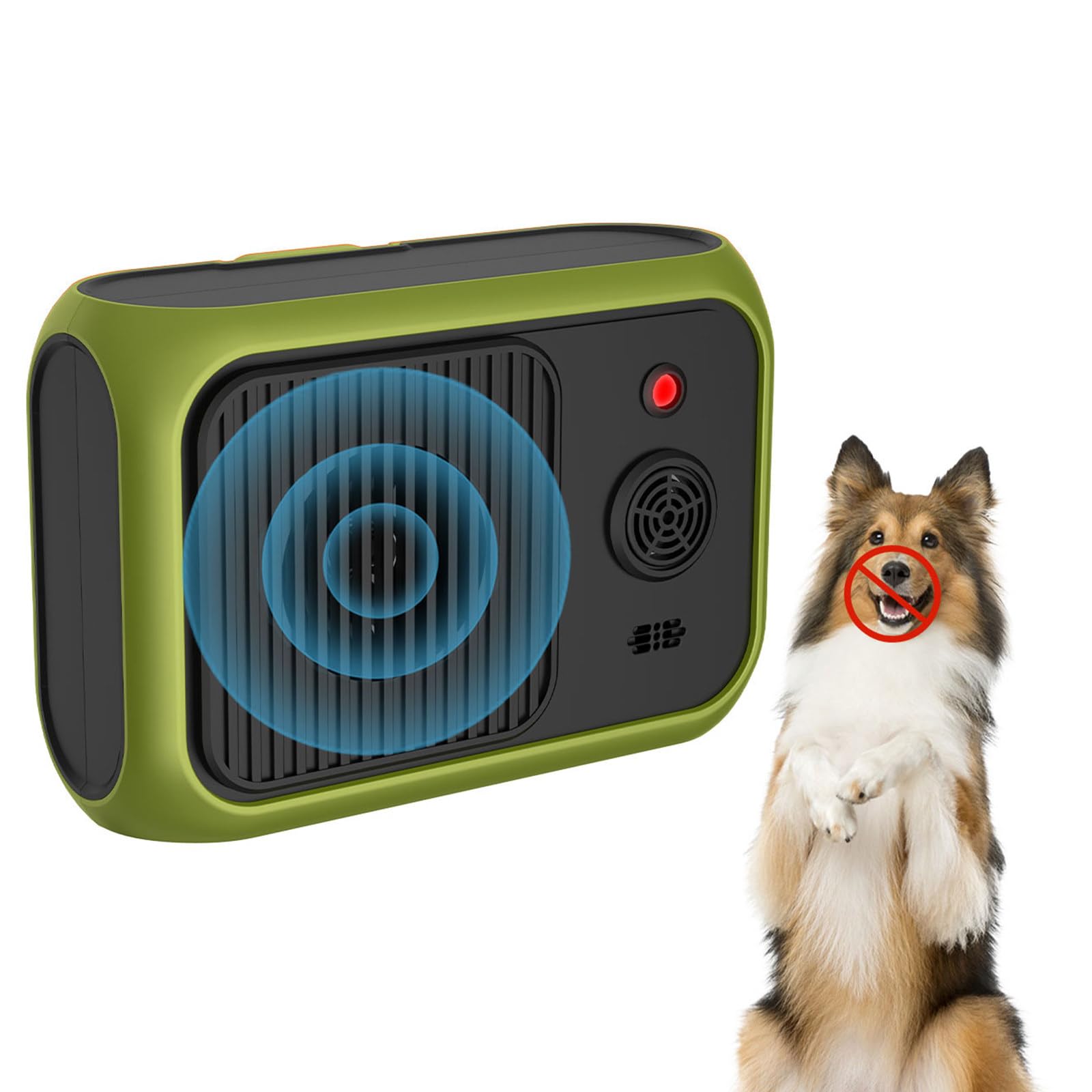 Billg Anti Aboiement Chien, 3 Réglable Fréquence Ultrasons Dispositifs Anti-aboiements, 50 Pieds Rechargeable Dispositif Dissuasion, Sifflet Ultrasonique pour Chiens intérieurs et Extérieurs