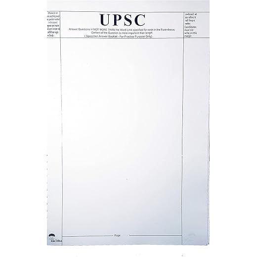 amblitz UPSC Answer Writing Practice Sheets 450 Pages A4