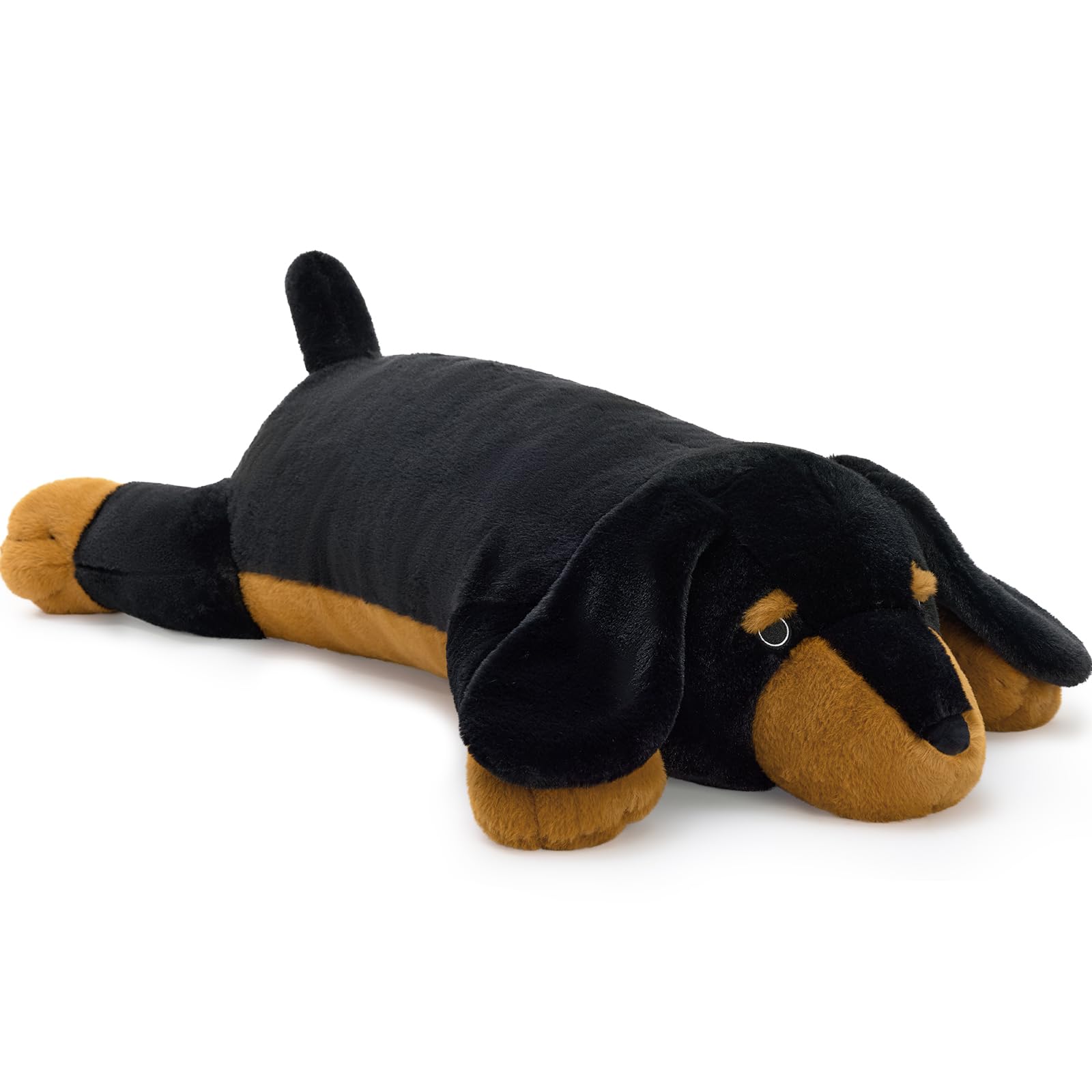 MorisMos 100cm/40in Dachshund Teddy Plush, Huggable Dog Teddy Stuffed Animal, Body Pillow for Cuddling on Bed or Sofa, Gift for Kids Girls Boys Adult Dog Lover, Birthday Decor — image 1