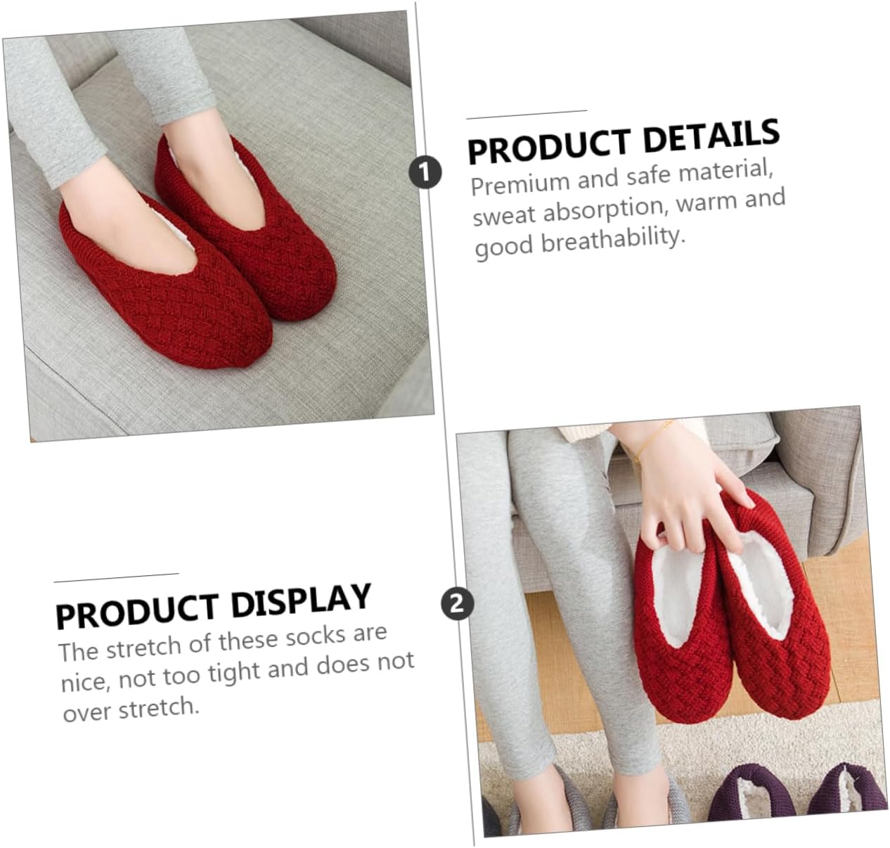Adult Floor Socks House Slippers for Women Slipper for Men Womans Slippers Fluffy Winter Warm