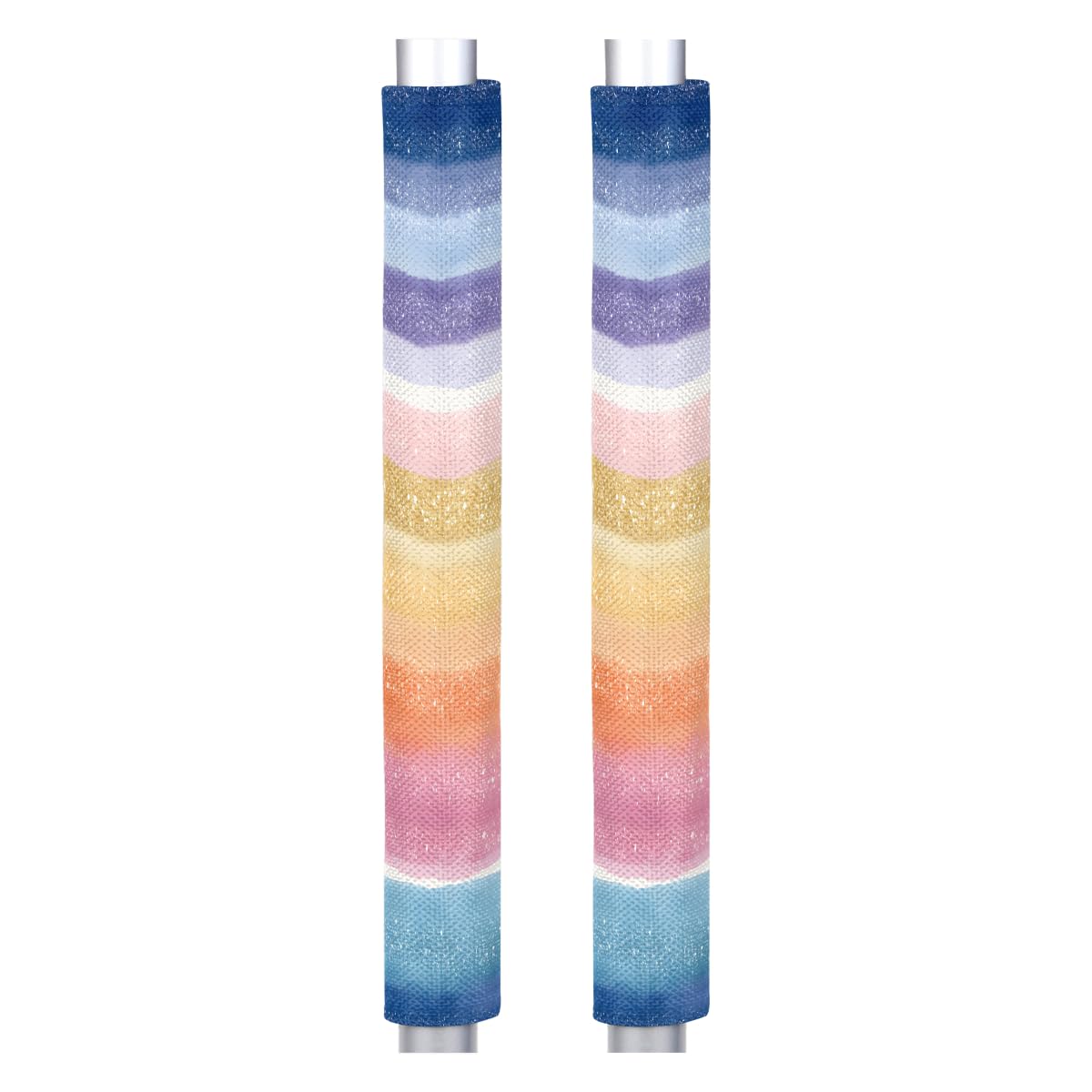 Refrigerator Door Handle Covers Set of 2 Decorate Color Stripes Washable Fridge Dishwasher Mocrowave Oven Stove Decor Protector Handle Cover Keep Kitchen Appliance Clean from Food Stains Decorate