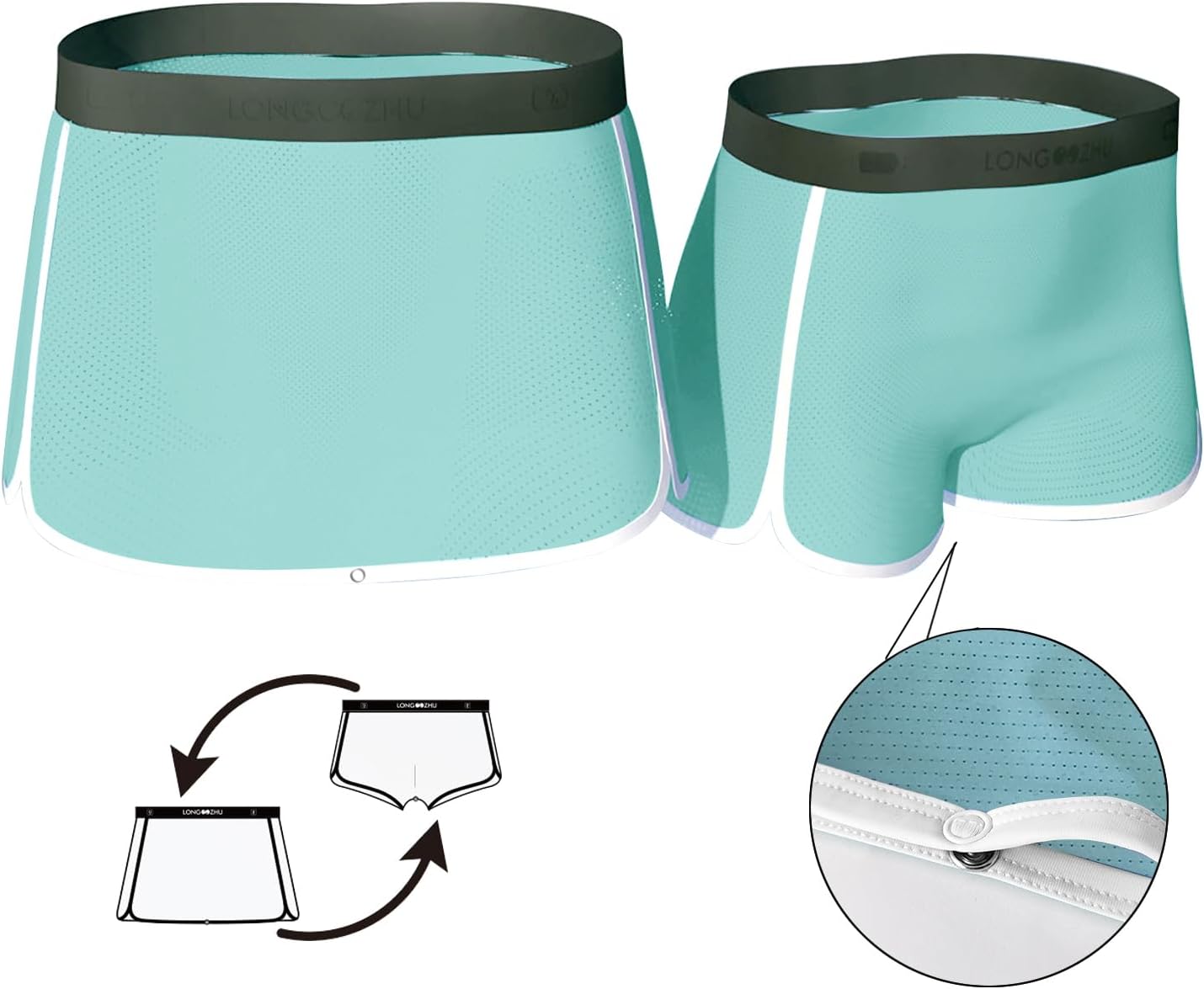 Man’s Boxer Brief, Mans Underwear, men's skirt, separate underwear, suitable for both skirt and pants - Image 5