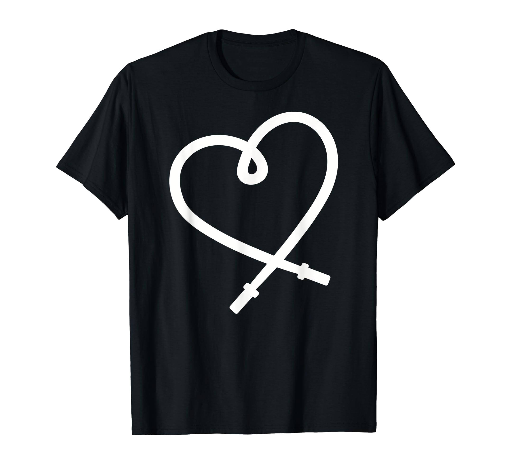 Skipping rope heart T-Shirt, Black