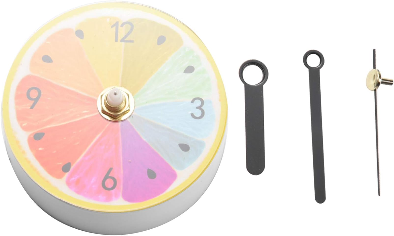 Lemon Pattern Kitchen Refrigerator Fridge Magnet Portable Wall Clock Arabic Numeral Magmatic Clock Home Decoration