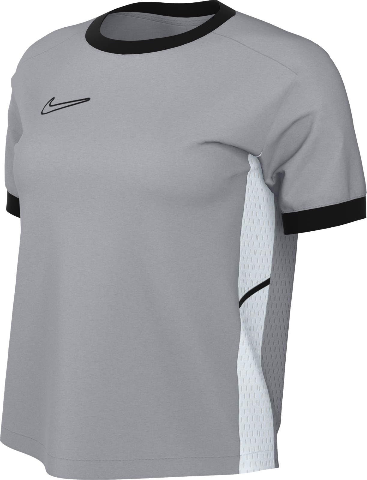 NIKE FZ9756-012 W NK DF ACD25 SS TOP Sweatshirt Women's Wolf Grey/Black/White/Black Size XL
