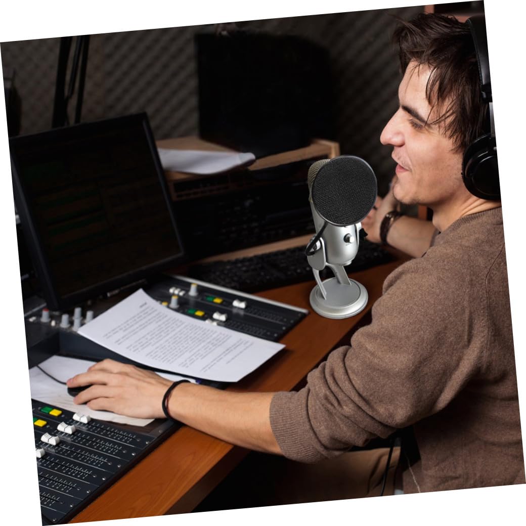 STOBOK 3pièces Microphone USB Omnidirectionnel pour Conférences Connexion Facile pour Ordinateurs Portables Bureau Isolation du Bruit De Fond Play