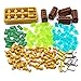 General Jim's Treasure Chest Gem Blocks, Jewel Chest, Gems, Diamonds, Bullion Gold Bar, Crystals, 100 Dollar Bill Cash Building Blocks for All Building Levels