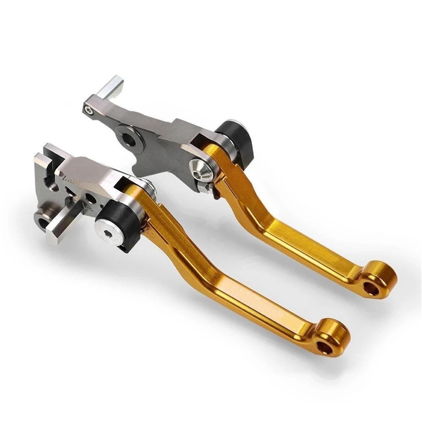 PBSUEM Motorcycle Lever Blades for Kawasaki for KLX230R KLX 230R KLX230 R KLX 230 R 2020 2021 Motorcycle Aluminum Dirt Pit Bike Brakes Handles Lever Brake Clutch Levers(A Pair Gold)