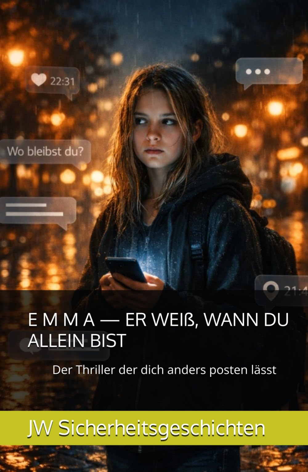 E M M A — ER WEIß, WANN DU ALLEIN BIST: Der Thriller der dich anders posten lässt