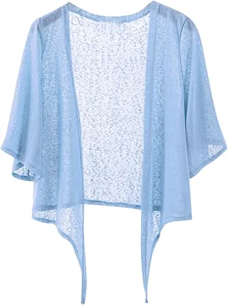 Women’s Striped Open-Front Shrug – Layering with Pockets main image 0