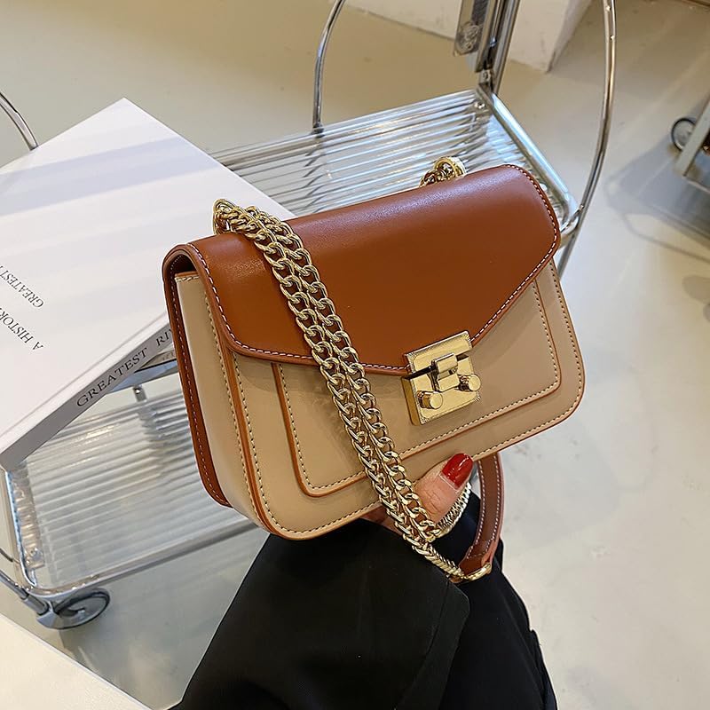 Handbag Luxury Chain Lock Small Leather Bags Women Shoulder Bags Crossbody - Image 4