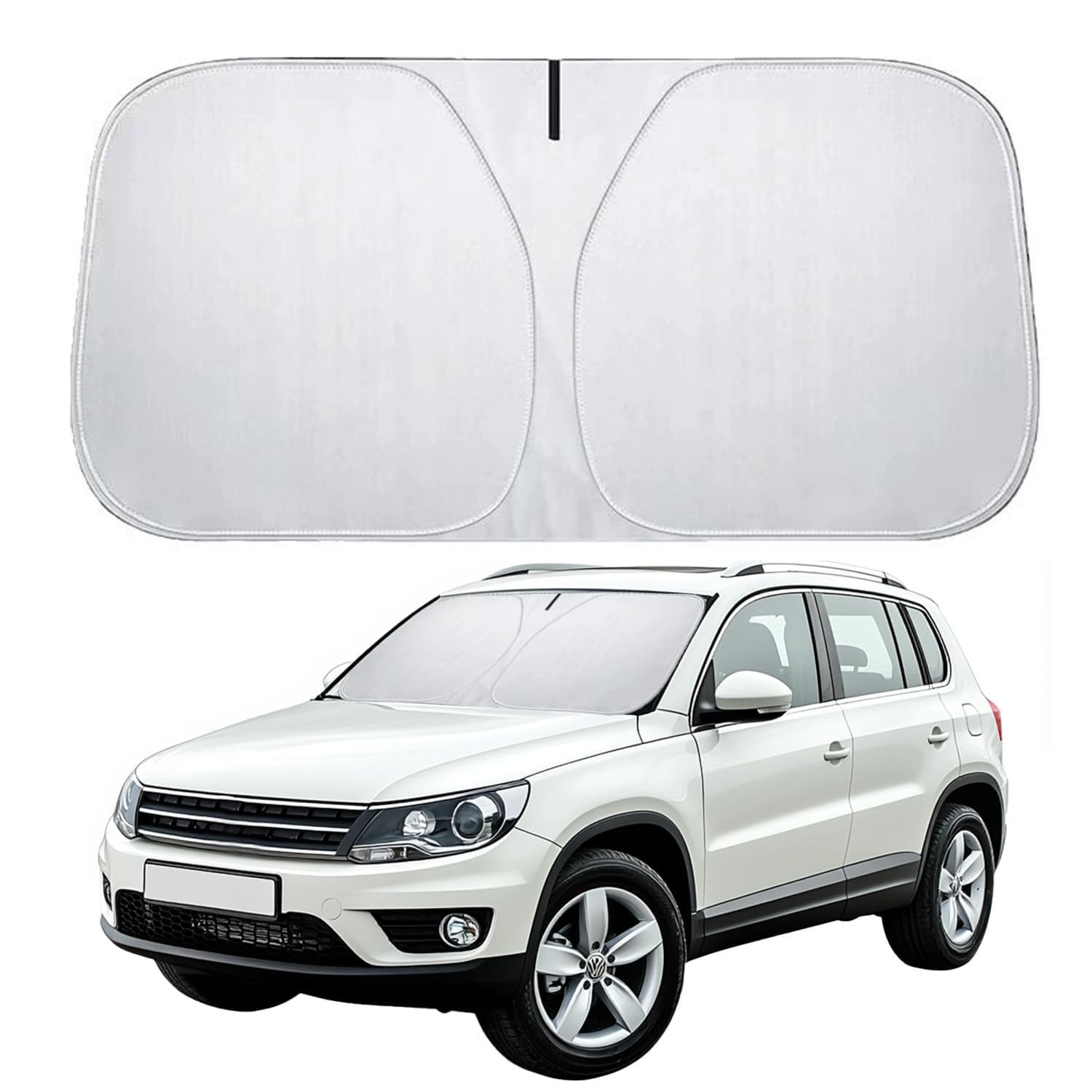 BYCHKA Car Front Windscreen Sunshade for Seat MII 5-Türer KF1 I 2012-2019, Car Windshield Sunshade,Foldable,UV-Reflective,Heat-Resistant,Durable,Light-Blocking Cooling,suv