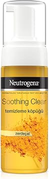 Neutrogena Soothing Clear Köpük 150ml – Lekeli ve Hassas Ciltler İçin Zerdeçal Özlü Yüz Yıkama Jeli, Derinlemesine Temizler, Nazik Günlük Temizleyici
