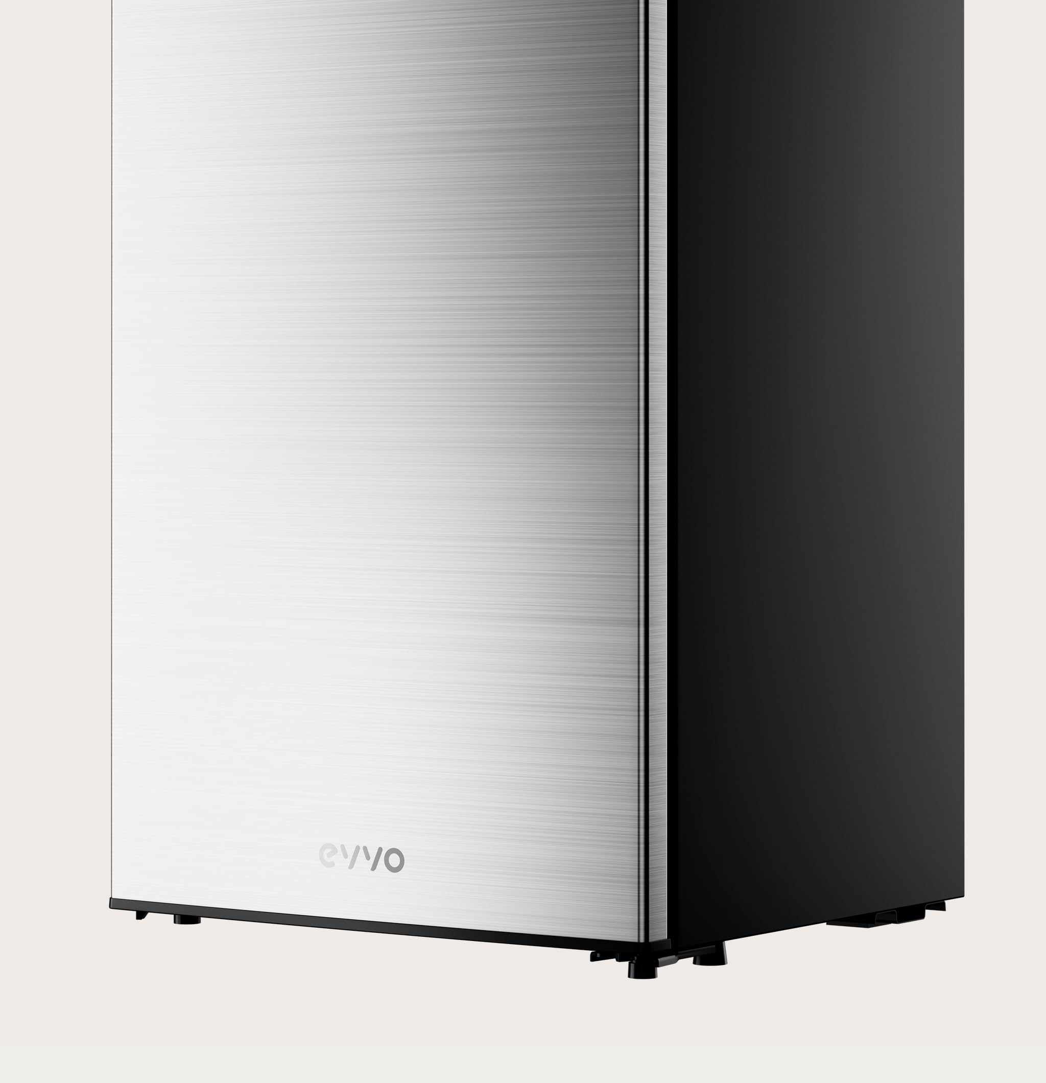 EVVO Mini Fridge F24X, 91 L, Stainless Steel, Low Consumption 85 kWh/year, Freezer Compartment, 41 dB, Compact Mini Fridge for Studios, Offices and Modern Kitchens - 4