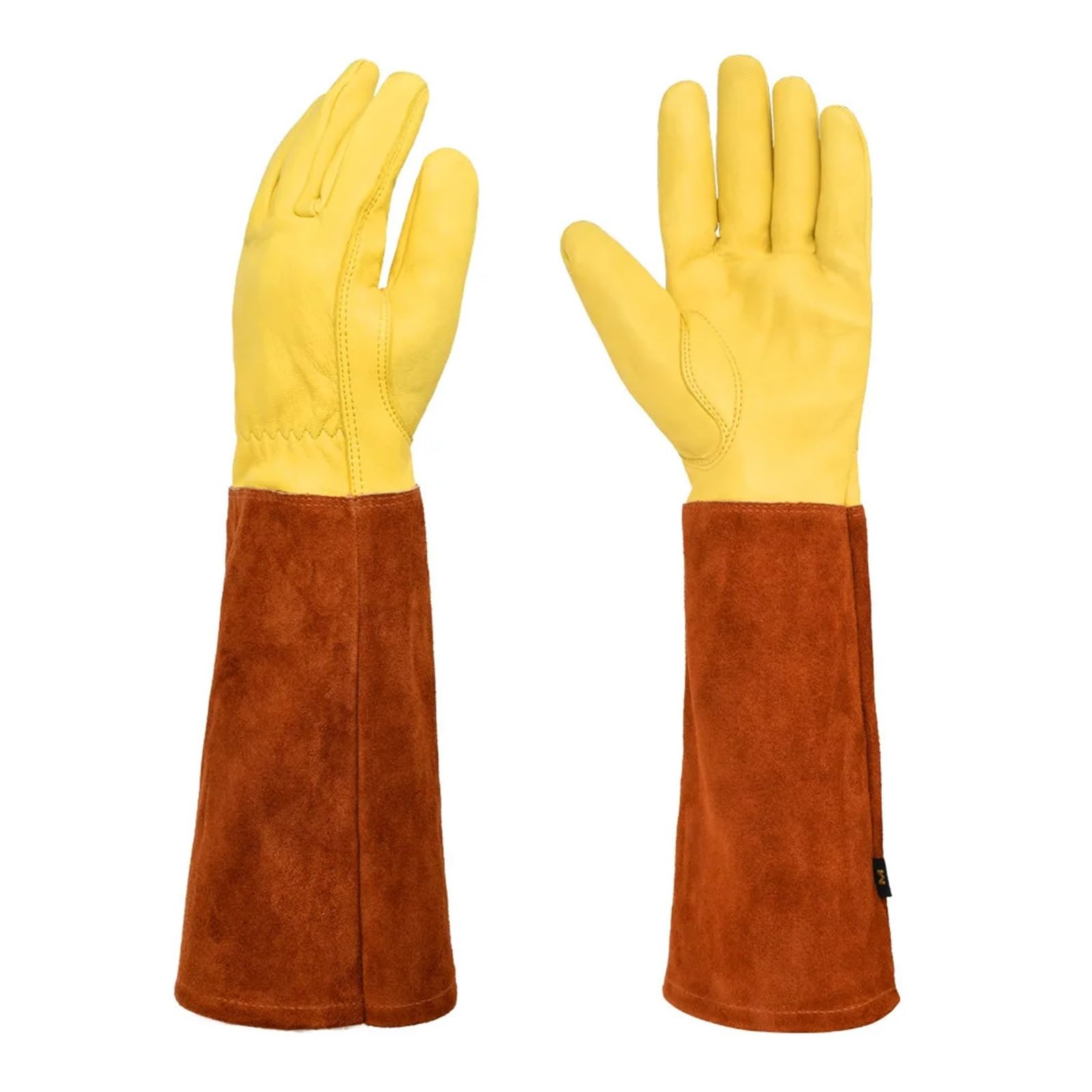 1 paire de gants jardinage robustes, manchette pour taille des roses
