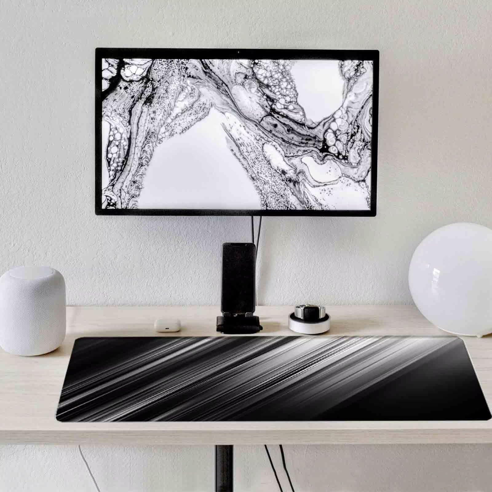 Czarna podkładka pod mysz do gier, podwójna podkładka pod mysz, XXL, 1200 x 600 mm, mata biurowa z przeszytymi krawędziami, antypoślizgowa, do biura, nauki, gier, akcesoriów biurowych, dekoracji