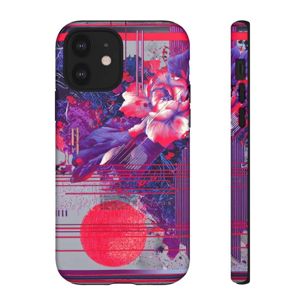 Coque iPhone 12 violette mate : protège et ne glisse pas