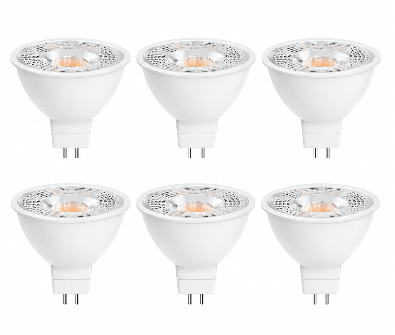 Lighxprenial MR16 GU5.3 LED Bulb, 7W, 24V, 38° Lens (Spot), 3000K Warm White, for Commercial, Marine & Landscape Lighting, 6 Pack