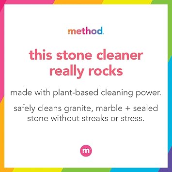 method Daily Granite Cleaner Spray, Apple Orchard, 28 fl oz | Cleans and Polishes, For Use on Granite, Marble, and Other Sealed Stone