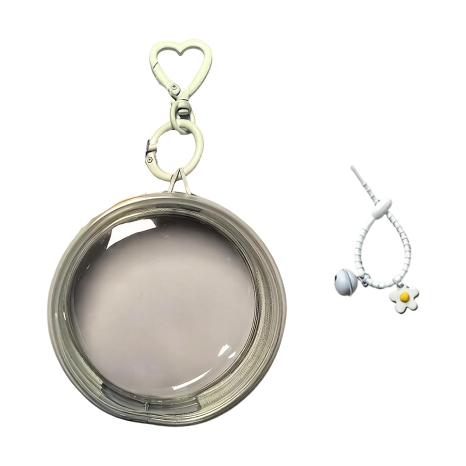Our Fave Clear Sparkling Fastener Enclosure For Electronic Badges And Doll Storage Made From Strong Pvc Compact Storage Case