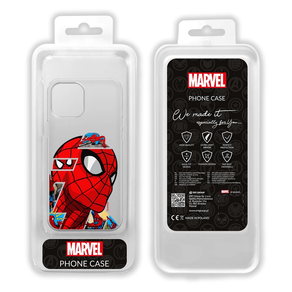 ERT GROUP custodia per cellulare per Apple Iphone 12 PRO MAX originale e con licenza ufficiale Marvel, modello 006 adattato in modo ottimale alla forma dello smartphone, con effetto glitter overflow