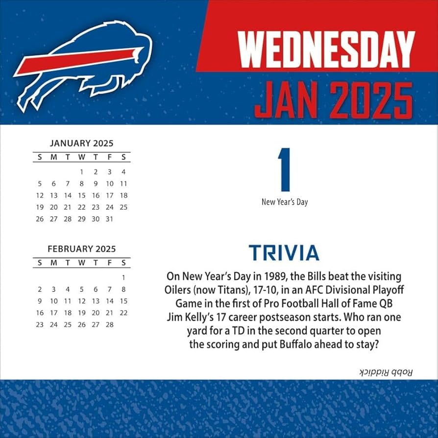 Amazon.com: Turner Sports Buffalo Bills 2025 Box Calendar (25998053031) : Sports & Outdoors amazon-com-turner-sports-buffalo-bills-2025-box-calendar-25998053031-sports-outdoors