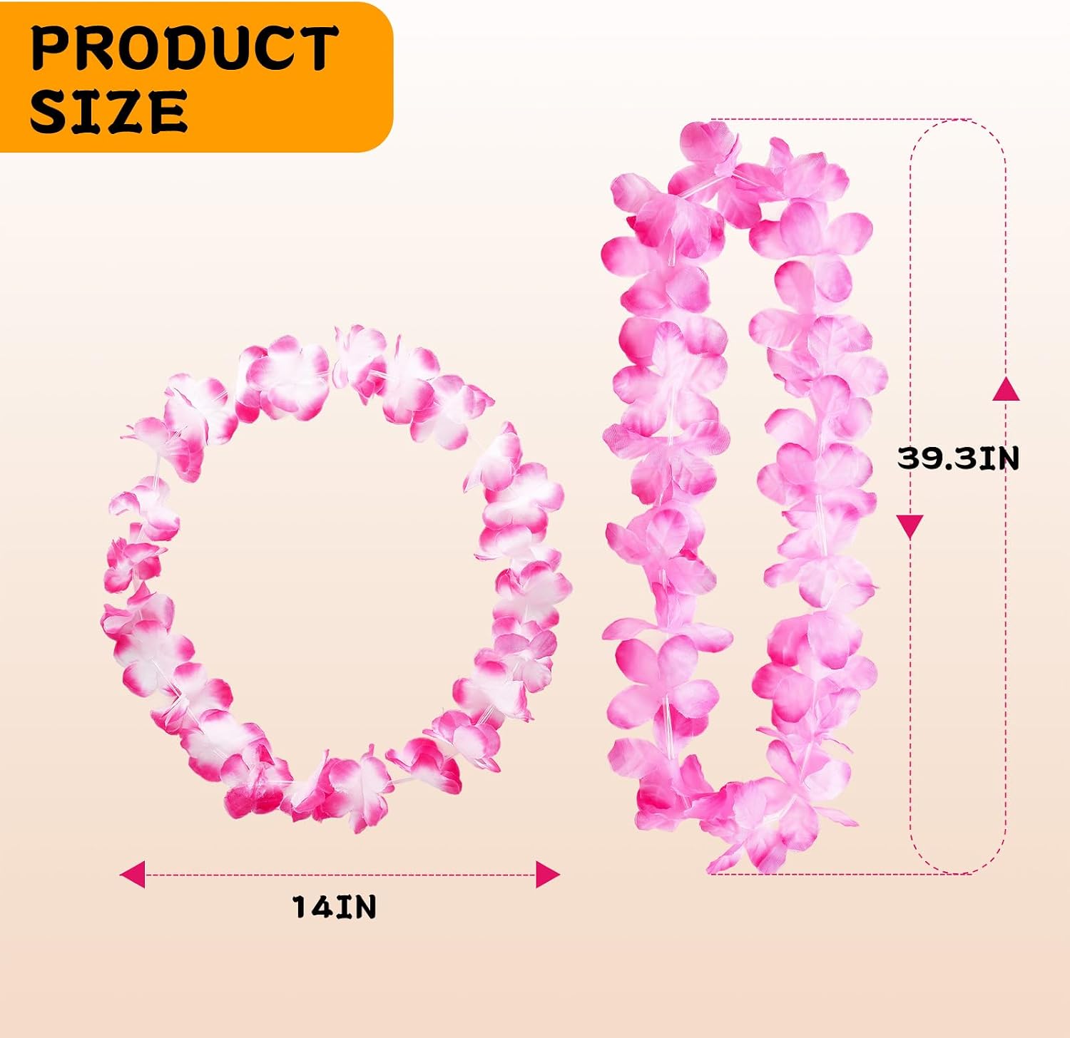 36 Pcs Leis for Luau Party Decorations, Hawaiian Leis Party Favors,Hawaiian Party Decorations,Colorful Flower Necklace, Luau Party Favors Supplies,Tropical Summer Beach Theme Decor(3 Dozen)
