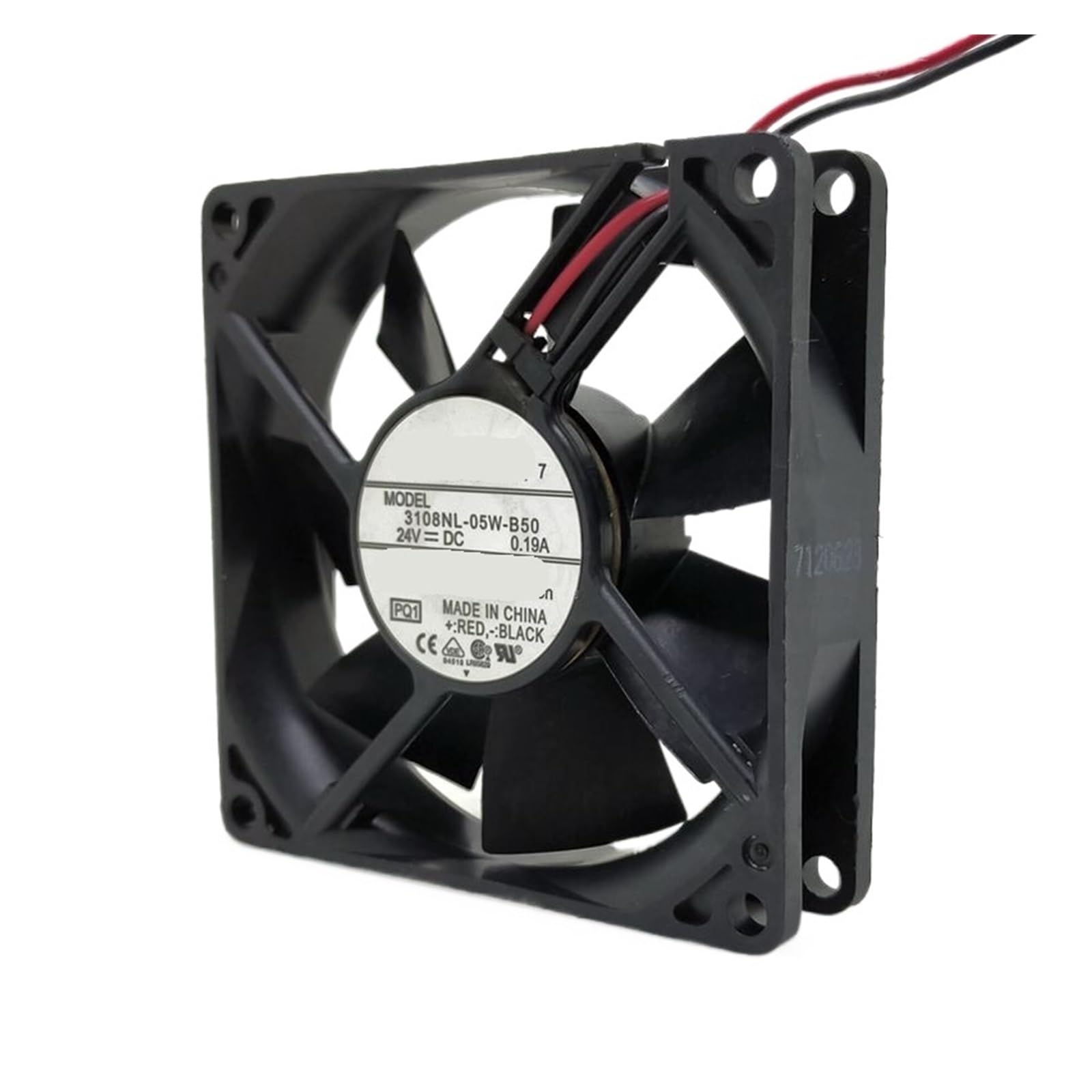 YMUGUEGH 8020 24V Two-wire Cooling Fan 3108NL-05W-B50 8CM