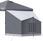KAMPKEEPER Tente latérale,Tente de camping pour 10' x 10' Pop Up Canopy, Facile à installer Gazebo, Compatible avec 10' Canopées larges