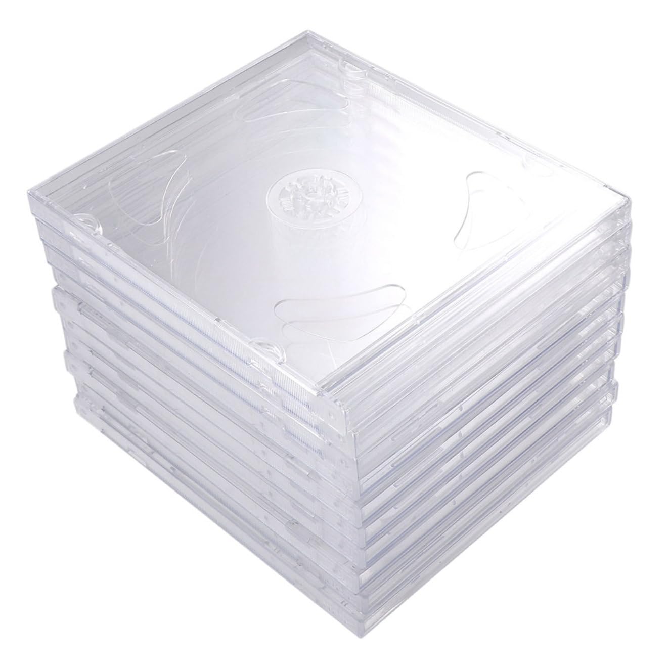 SOLUSTRE 25stücke Transparente Cd-hüllen DIY-DVD-verpackungen Tragbare Medien-aufbewahrungsboxen für Zuhause für Hochzeitsvideos und Kindertagebücher