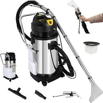 40l/11gal Commercial Carpet Cleaning Machine 3 in 1 Heavy Duty Carpet Cleaner Machine Upholstery Commercial Carpet Cleaner for Wet Dry Carpet Extractor for Carpet Sofa Curtain 40L